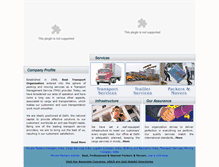 Tablet Screenshot of besttransportindia.com